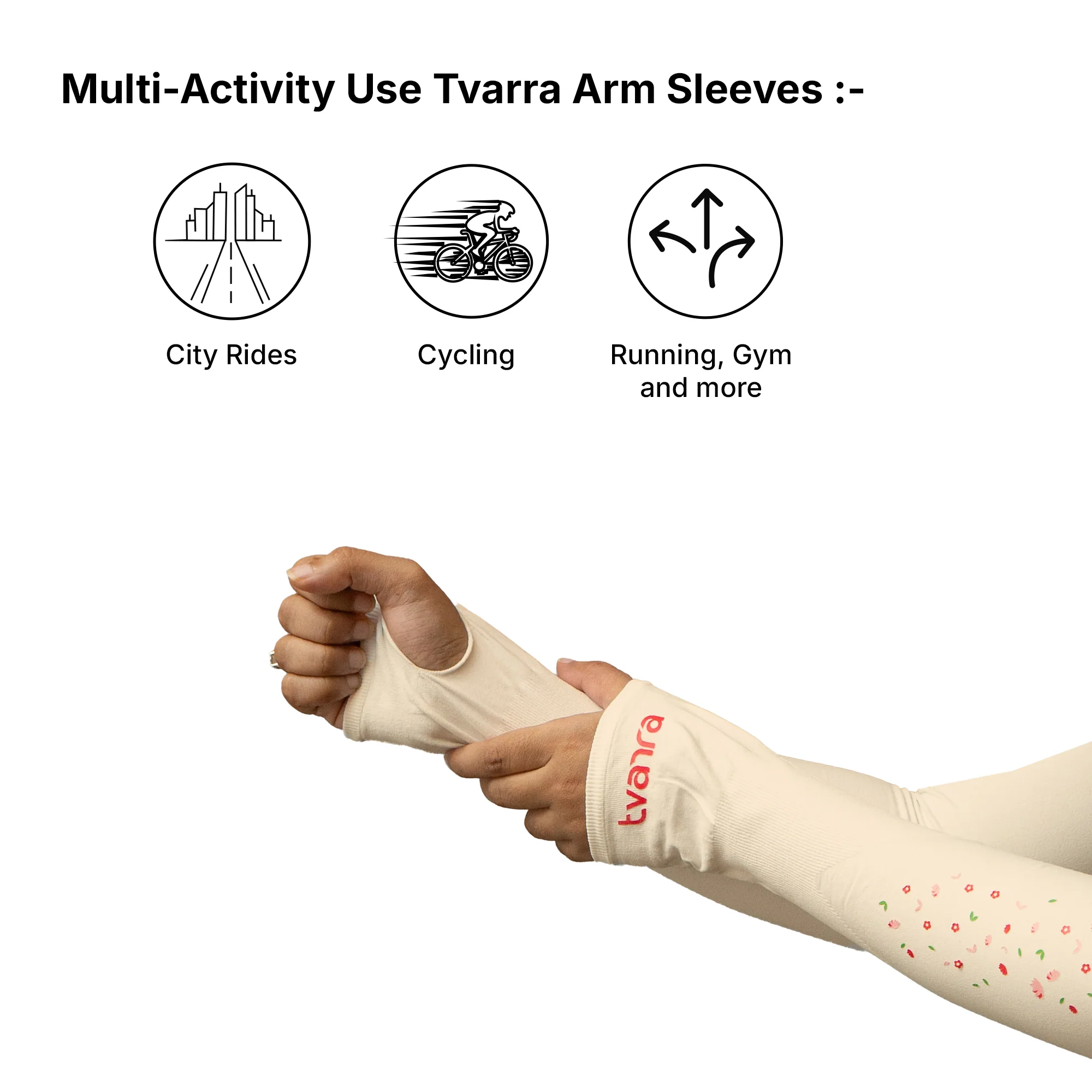 Full Arm Sleeves for Women | Petals Arm Sleeves - Skin - Image 6