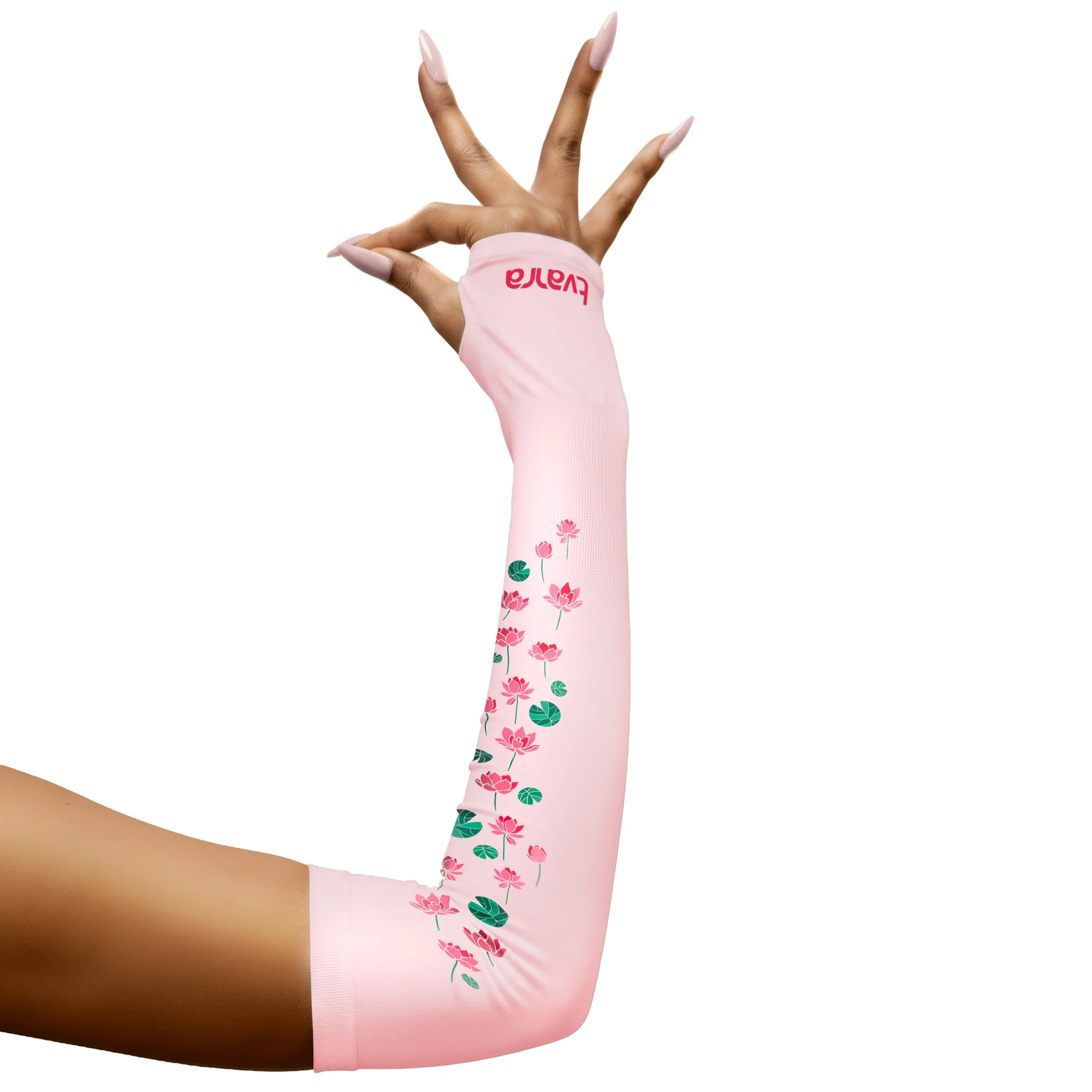 Padmaa Arm Sleeves for Ladies - Baby Pink