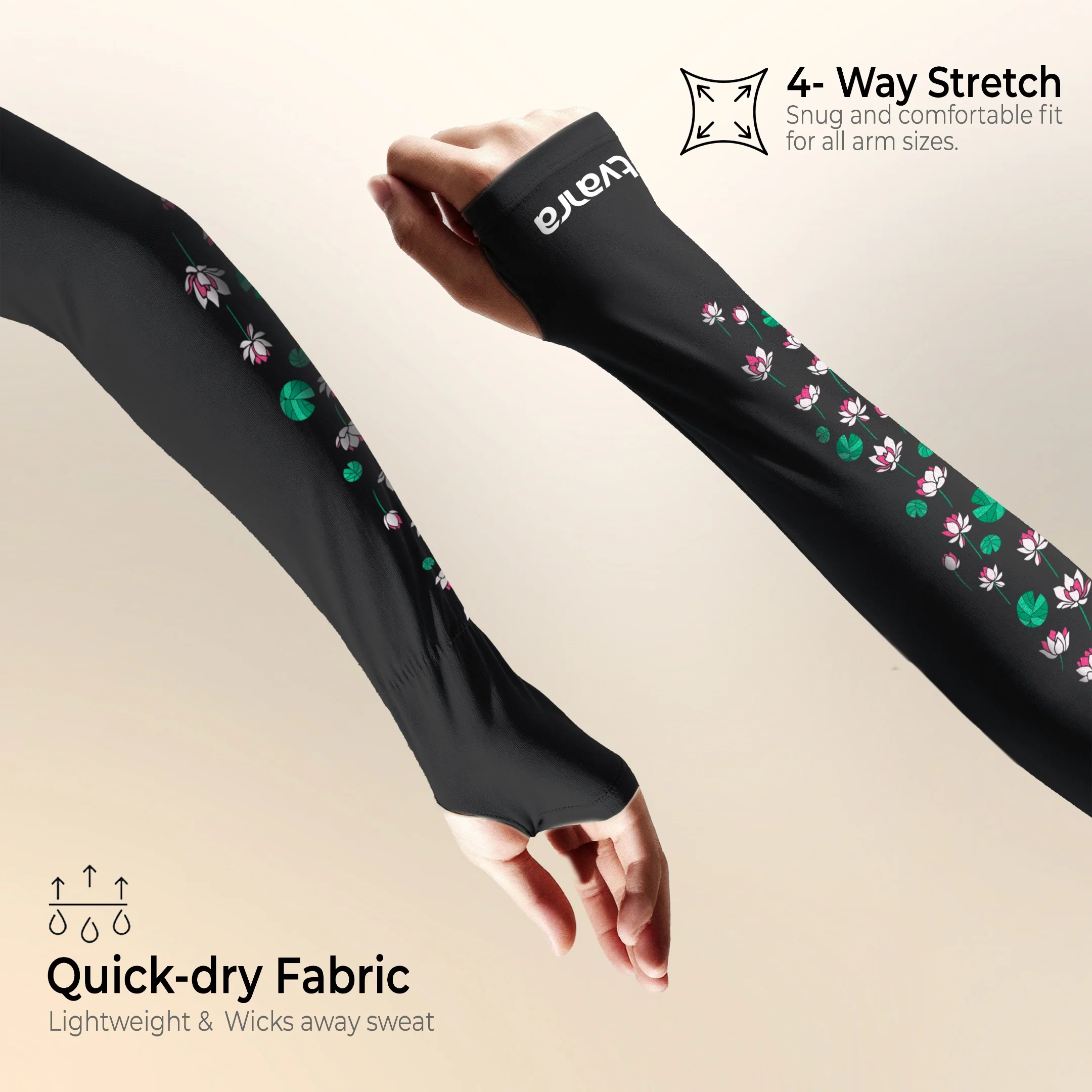 White Lotus Arm Sleeves + Secure Loop Helmet Lock Combo - Black - Image 7